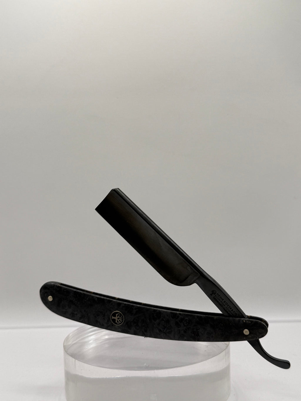 Böker Rasiermesser - Black Amboina 6/8"