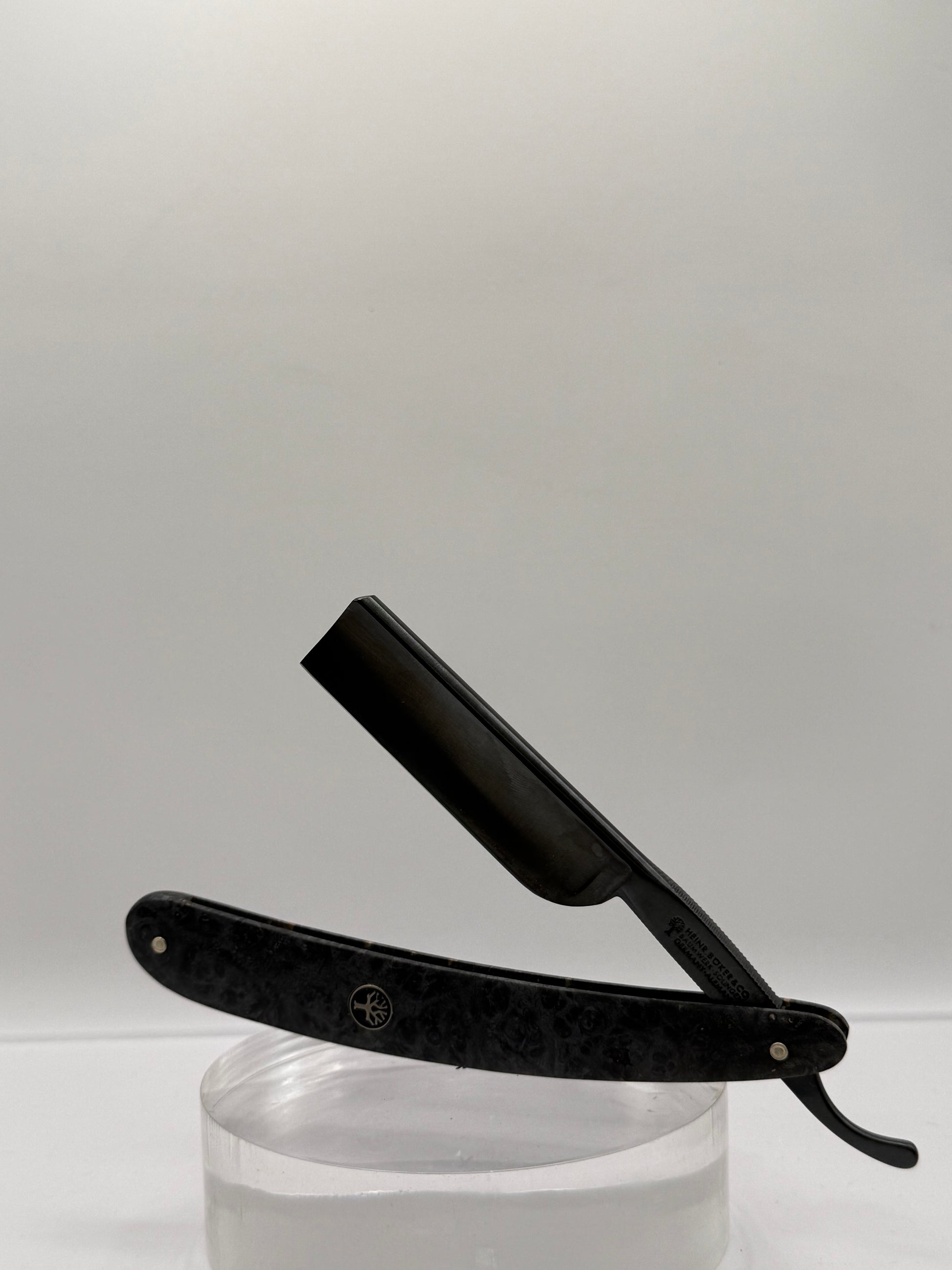 Böker Rasiermesser - Black Amboina 6/8"