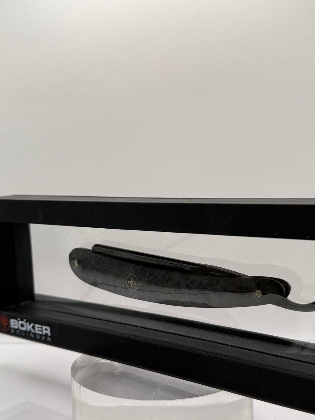 Böker Rasiermesser - Black Amboina 6/8"