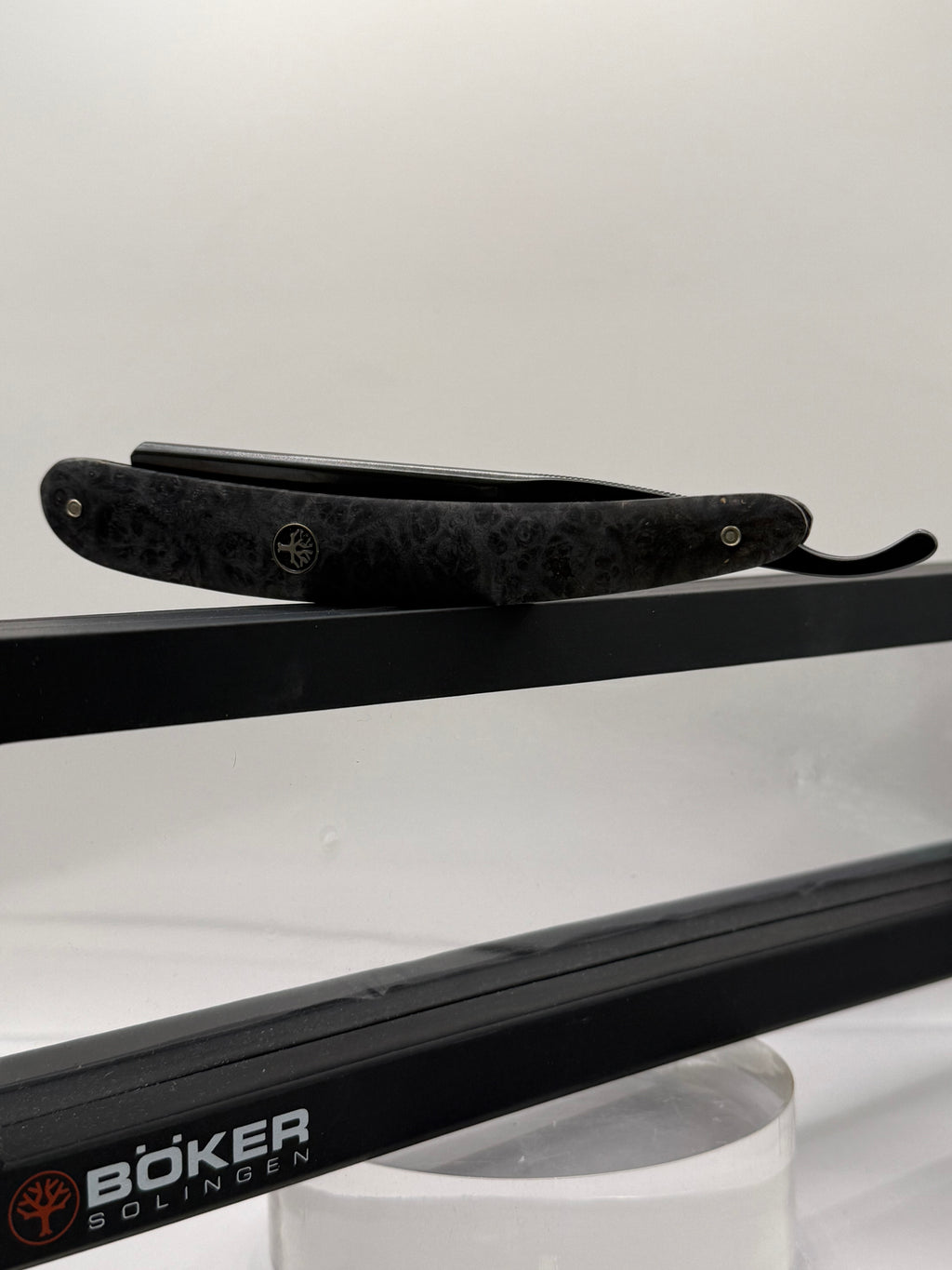 Böker Rasiermesser - Black Amboina 6/8"