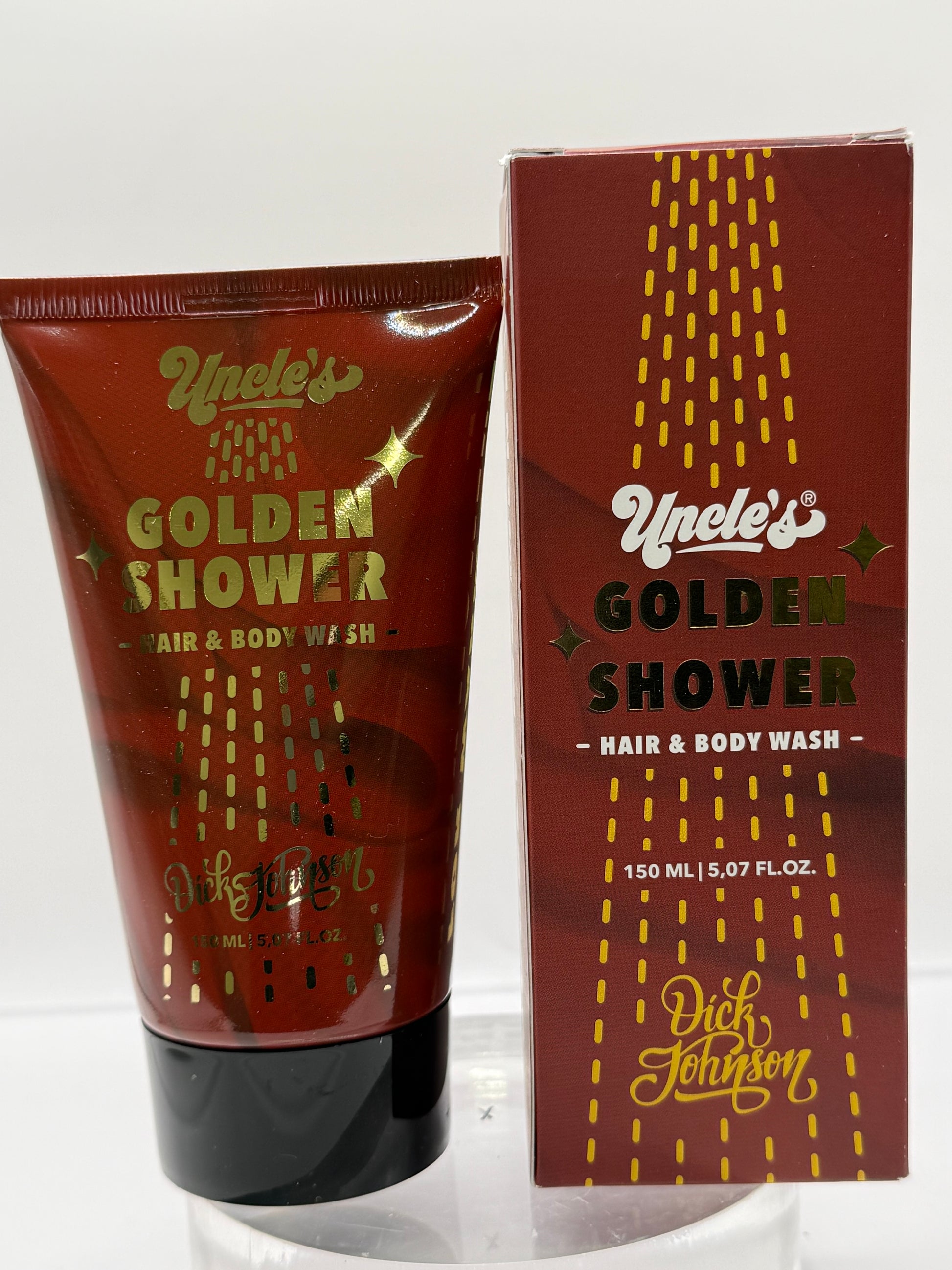Dick Johnson`s -Golden Shower Hair & Body Wash – Für goldene 'Nassmacher'-Momente
