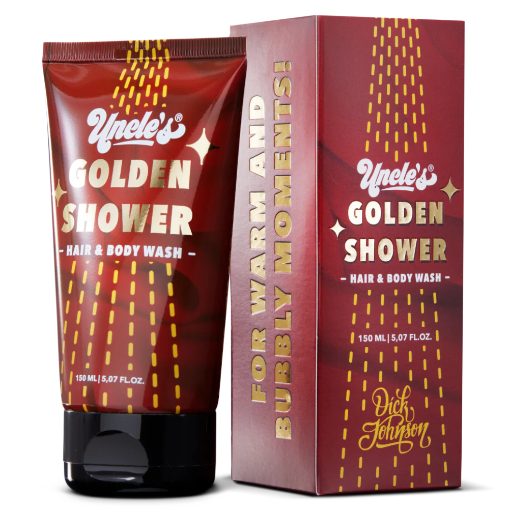 Dick Johnson`s -Golden Shower Hair & Body Wash – Für goldene 'Nassmacher'-Momente
