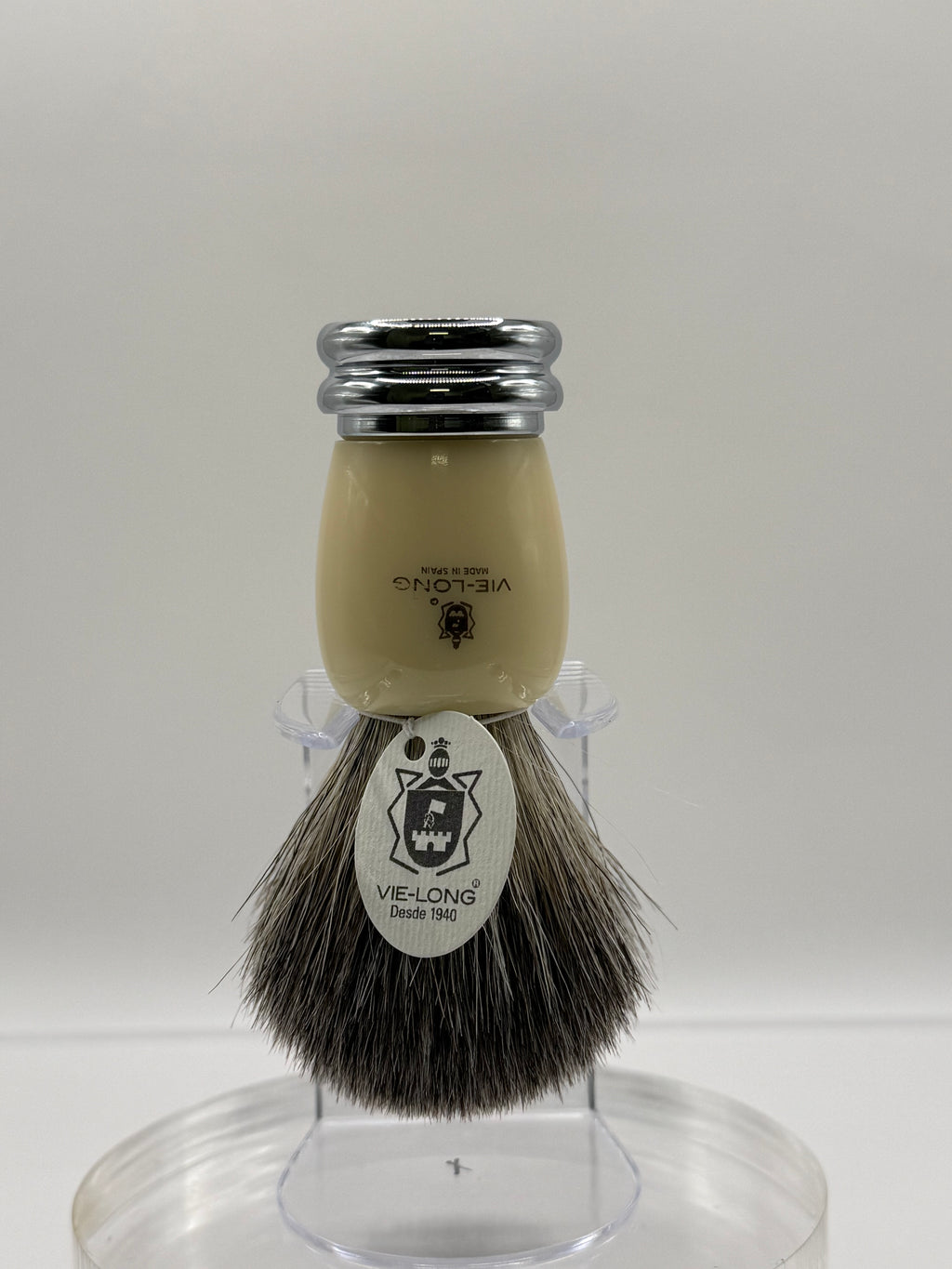 Vie Long - Rasierpinsel Brocha Tejón Punta Gris Silberspitz