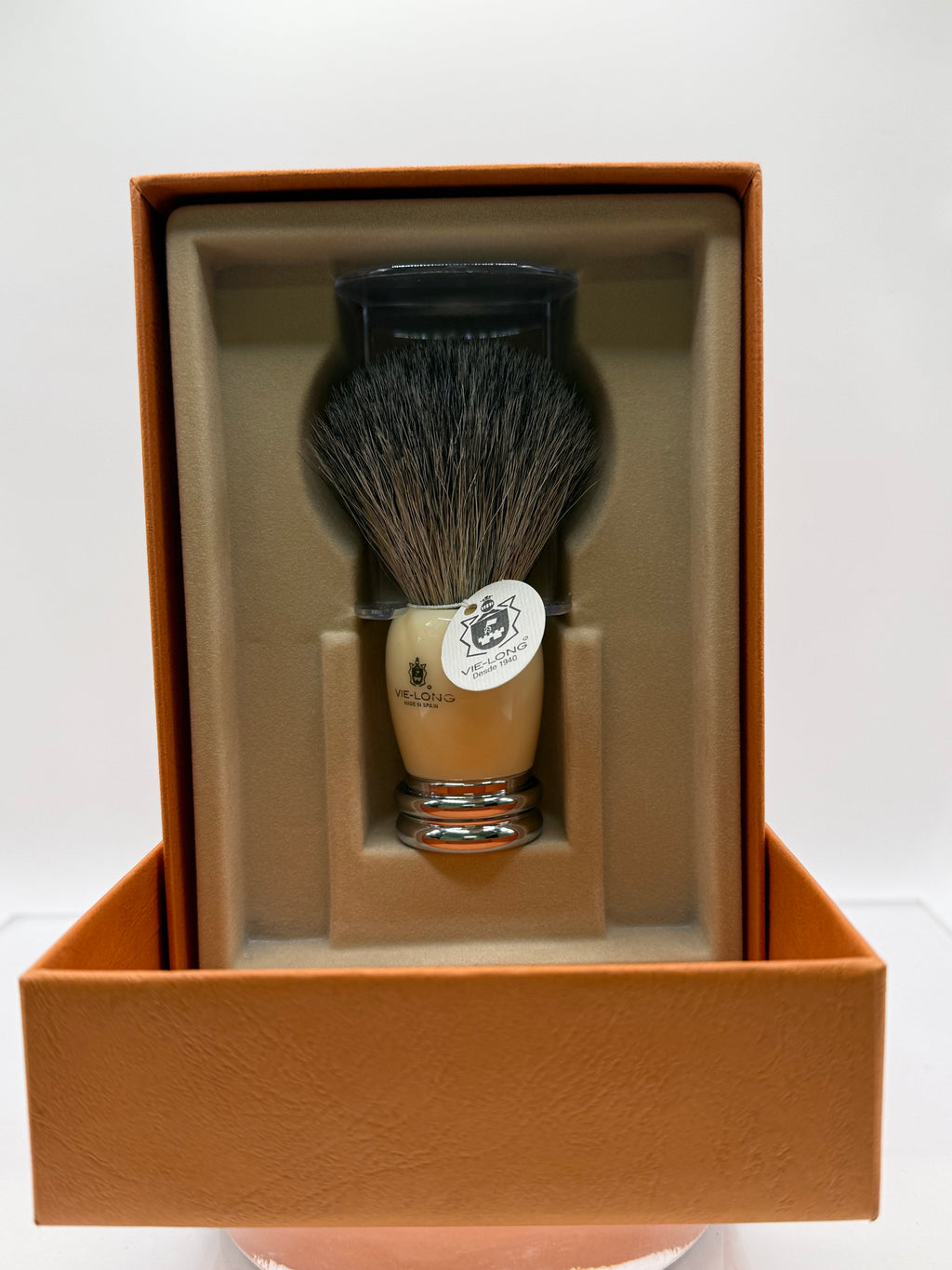 Vie Long - Rasierpinsel Brocha Tejón Punta Gris Silberspitz