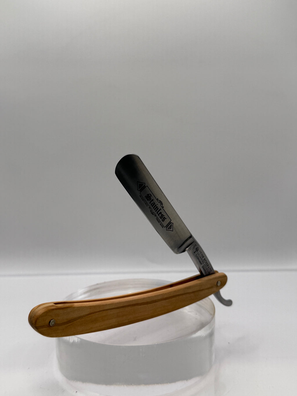Böker Rasiermesser - Stainless Olivenholz 5/8"