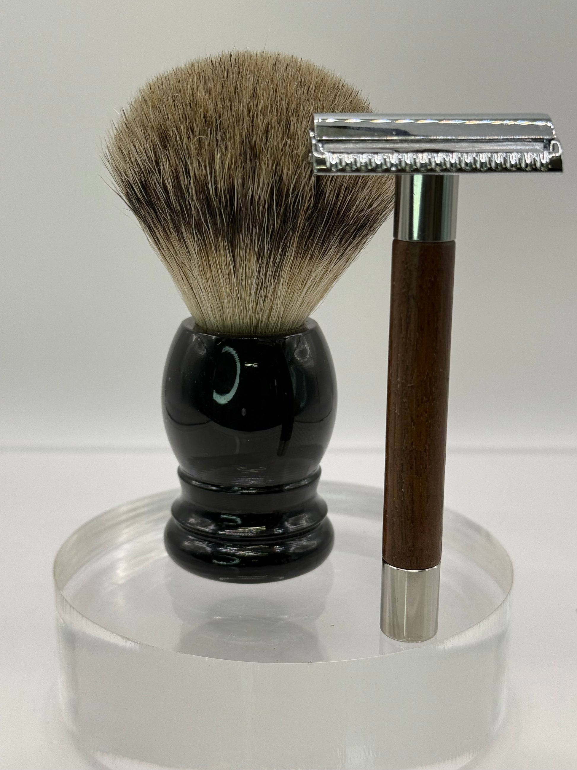 Erbe - Rasierhobel Tradition Nussholz & Edelstahl 8112