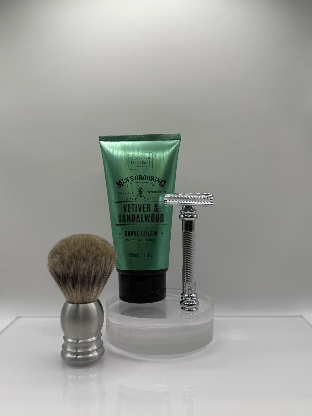 Scottish Fine Soaps - Shaving Cream Vetiver & Sandalwood 150ml