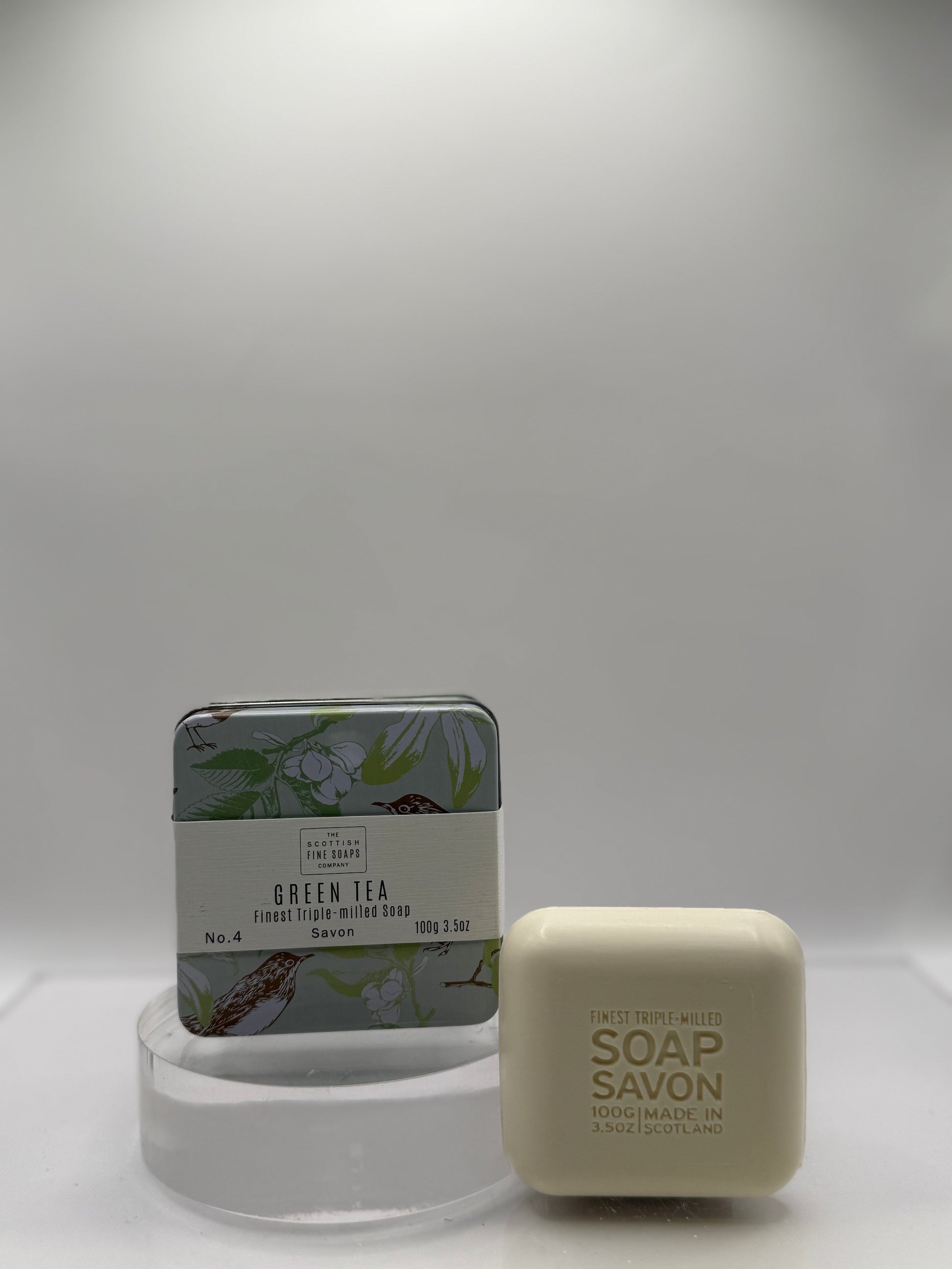 Scottish Fine Soaps - GREEN TEA Finest TRIPLE - milled Soap 100g