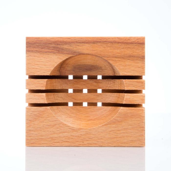 Wooden Soap Dish Beechwood small