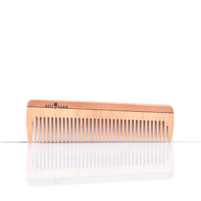 Handle comb wood medium 14 cm