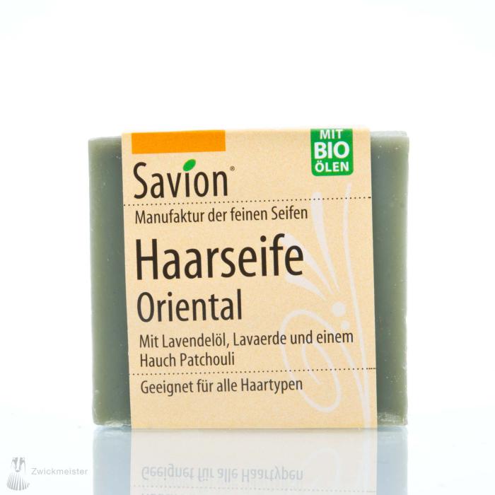 Savion Oriental hair-washing soap, 80 gram block, handmade