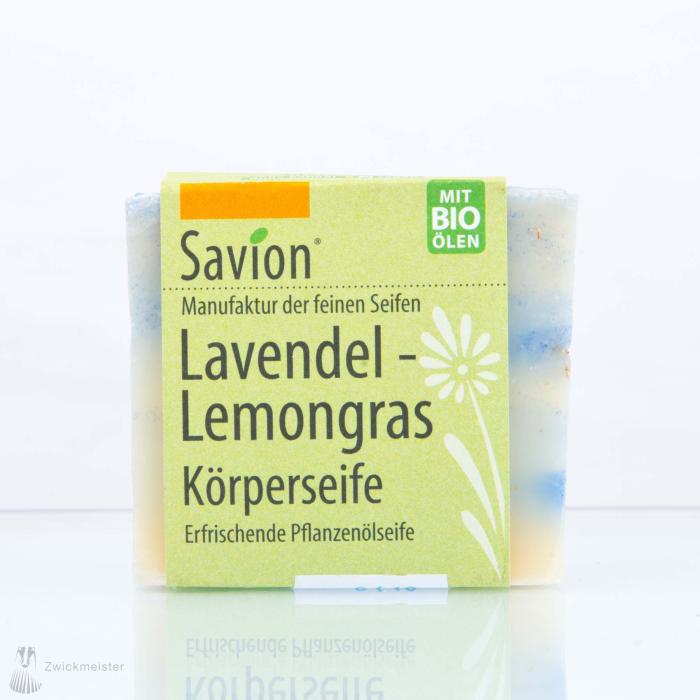 Savion Lavendel-Lemongras Hand- und Körperseife 80g Block