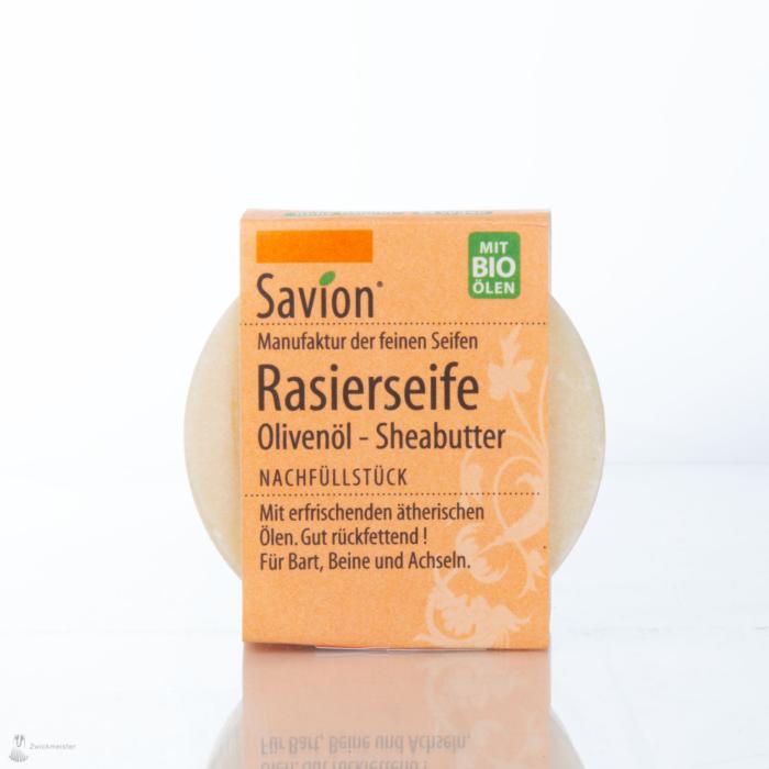 Savion refill shaving soap round, 50 g