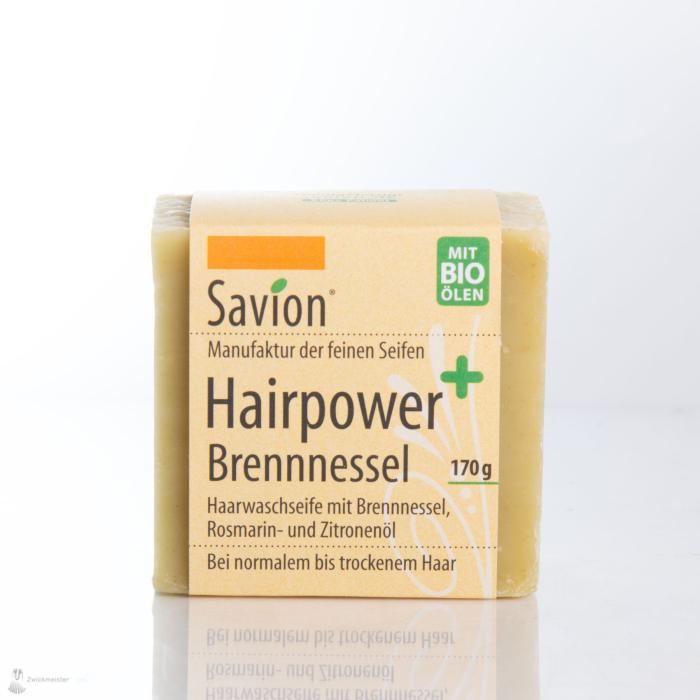 Savion Hairpower Haarseife mit Brennessel im XL Format