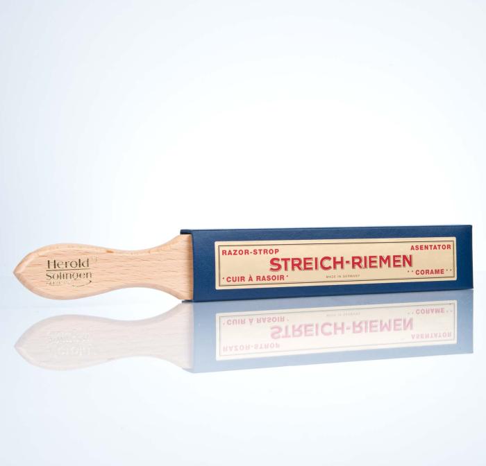 Herold Stoßriemen für Rasiermesser mit Schieferplatte