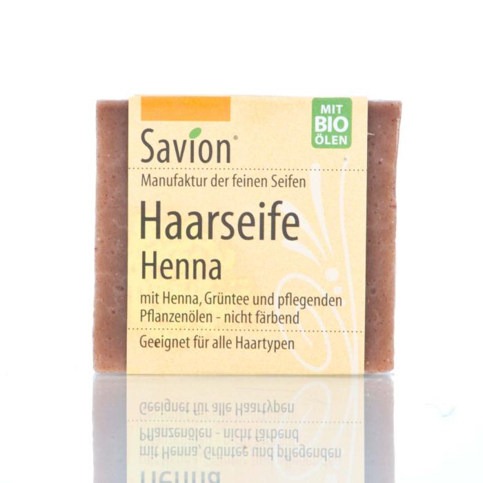 Savion Henna Haarwaschseife,  85 g, handgemacht