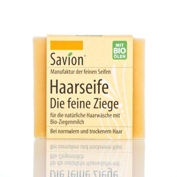 Savion The fine goat hair-washing soap, 80 gram block, handmade