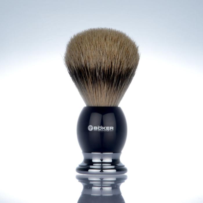 Böker shaving brush silvertip