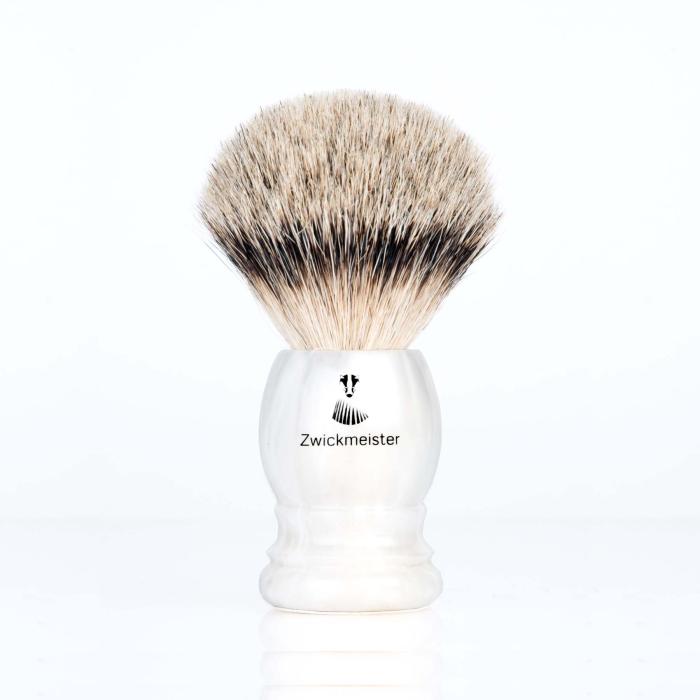 Zwickmeister® shaving brush mother of pearl Silvertip