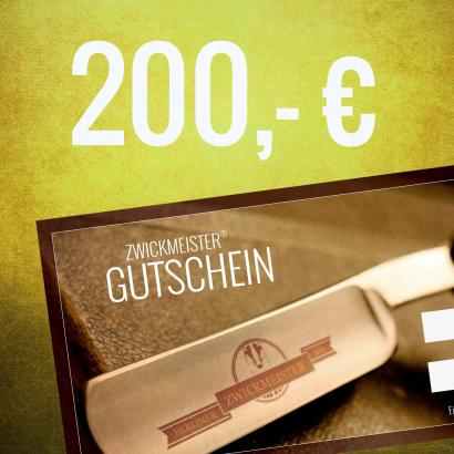 Zwickmeister Geschenkgutschein 200 Euro