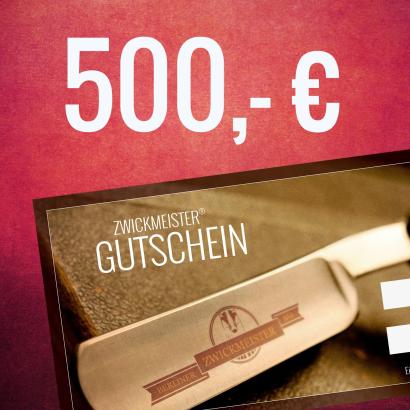 Zwickmeister Geschenkgutschein 500 Euro
