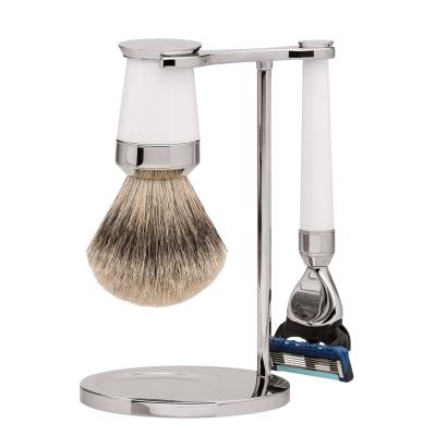 Erbe premium shaving set PARIS white resin fusion