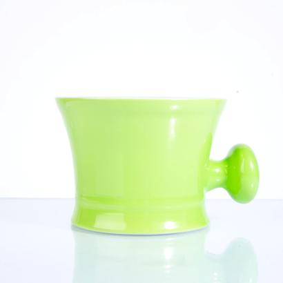 Ilona shaving mug Green with handle