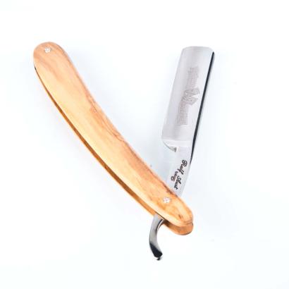 Ralf Aust Straight razor 5/8 Round Point Olive Wood