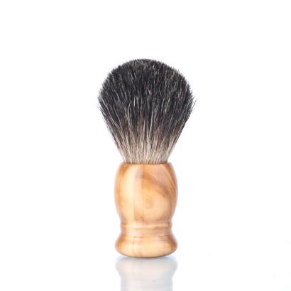 Zwickmeister® Shaving Brush Olive Wood Gray Badger Hair