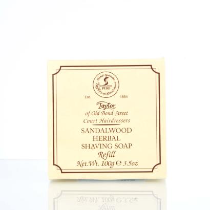 Taylor of Old Bond Street Refill Sandalwood Herbal Shaving Soap 100g