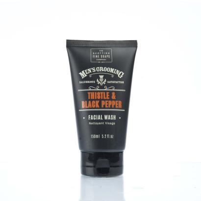 Scottish Fine Soaps - Mens Grooming Thistle & Black Pepper Facial Wash Gel 150 ml