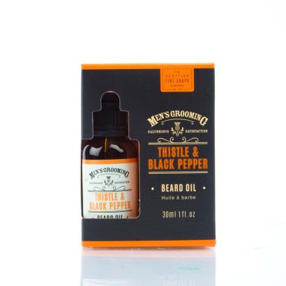 Scottish Fine Soaps - Mens Grooming Thistle & Black Pepper Beard Oil 30ml