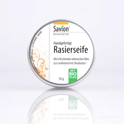 Savion Rasierseife in der Dose, 50 Gramm, handgefertigt