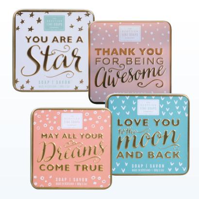 Scottish Fine Soaps Sweet Sayings Geschenkset 4 x 100g