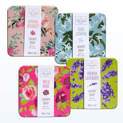 Scottish Fine Soaps Floral Geschenkset 4 x 100g