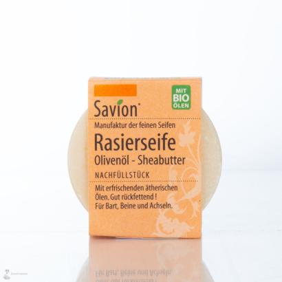 Savion refill shaving soap round, 50 g