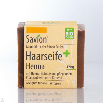 Savion henna hair washing soap, 170 gram block, handmade