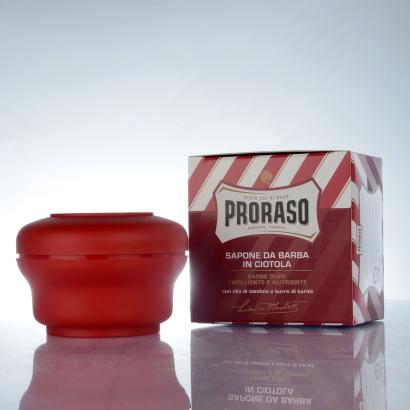 Proraso Rasierseife Linea Rossa mit Sandelholz und Shea-Butter 150ml