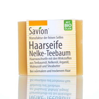 Savion Nelke Teebaum Haarwaschseife, 85g, handgemacht