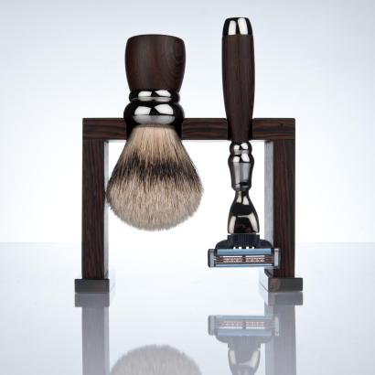 Rhodium Shaving Set