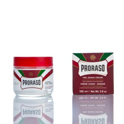 Proraso Pre Shave Cream Linea Rossa with Sandalwood Oil and Shea Butter 100 ml