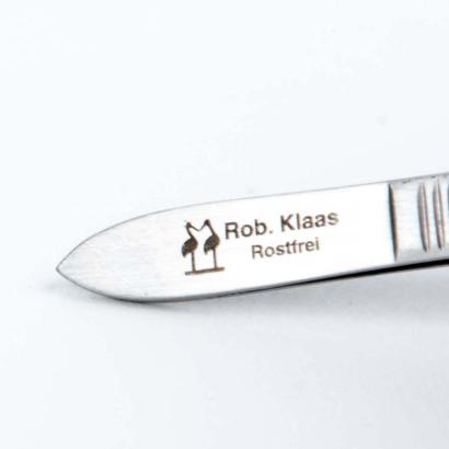 Robert Klaas Pointed Tweezers stainless-matted 3 1/2